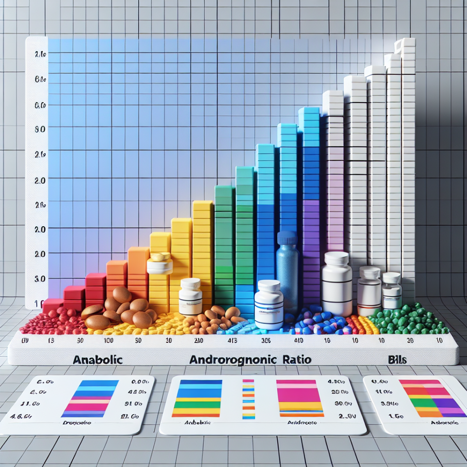 Anabolic-to-androgenic ratio of drostanolone pillole compared to others