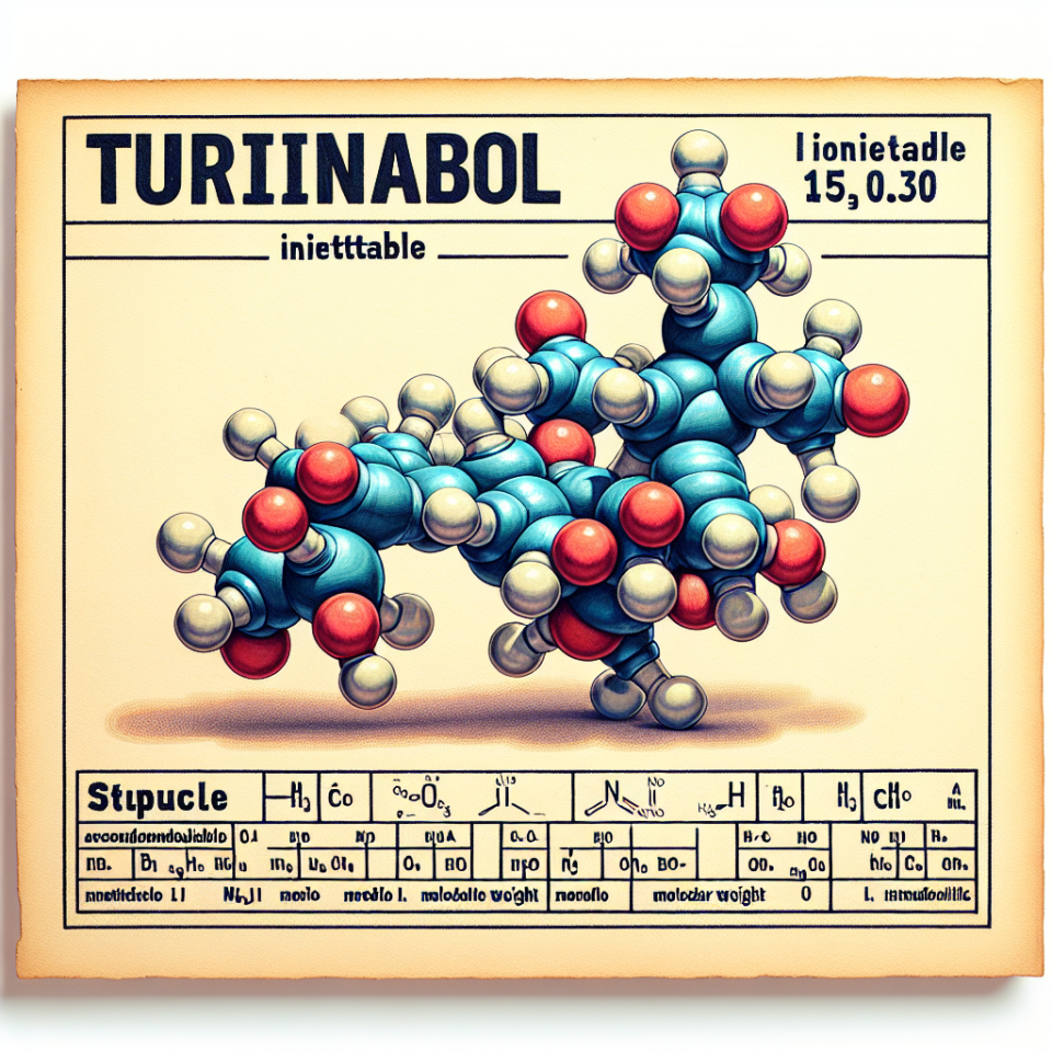 Molecular formula and weight of turinabol iniettabile